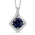 D'Joy AA Iolit, Moissanit Schmuckset ca. 50 cm 925 Silber Rhodiniert ca. 1,79 ct.