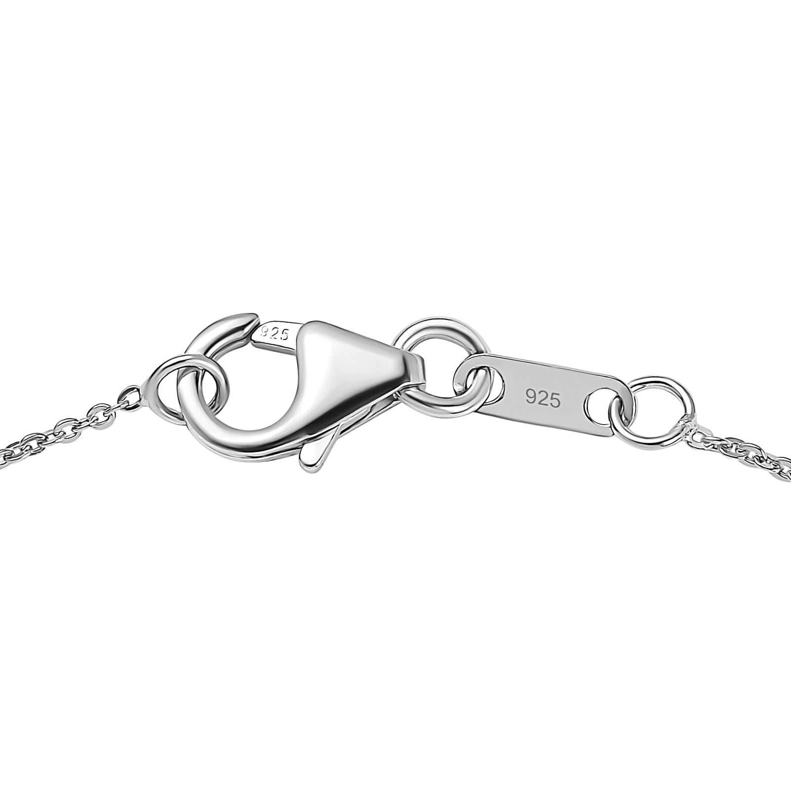 D'Joy Sehr Seltener Premium Tansanit Anhänger mit Kette ca. 50 cm 925 Silber Rhodiniert ca. 1.78 ct