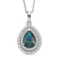 D'Joy AA, Moissanit AGI zertifiziert Schmuckset ca. 50 cm 925 Silber Rhodiniert ca. 2,01 ct.