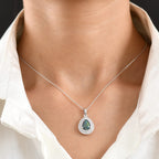 D'Joy AA, Moissanit AGI zertifiziert Schmuckset ca. 50 cm 925 Silber Rhodiniert ca. 2,01 ct.