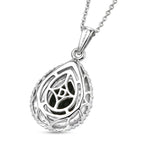 D'Joy AA, Moissanit AGI zertifiziert Schmuckset ca. 50 cm 925 Silber Rhodiniert ca. 2,01 ct.