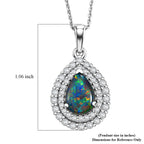 D'Joy AA, Moissanit AGI zertifiziert Schmuckset ca. 50 cm 925 Silber Rhodiniert ca. 2,01 ct.