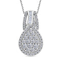 LUXURIANT DIAMOND - Lab Grown Diamant SI-GH SGL zertifiziert  Schmuckset ca. 50 cm 925 Silber Rhodiniert ca. 1.00 ct