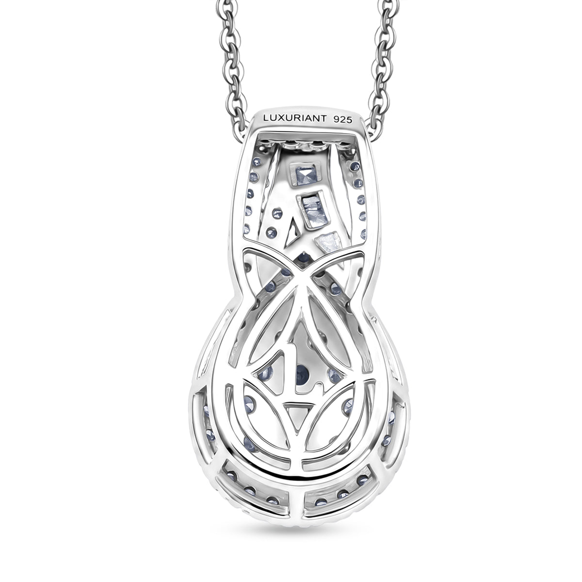 LUXURIANT DIAMOND - Lab Grown Diamant SI-GH SGL zertifiziert  Schmuckset ca. 50 cm 925 Silber Rhodiniert ca. 1.00 ct