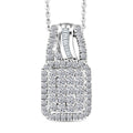 LUXURIANT DIAMOND - Lab Grown Diamant SI-GH Schmuckset ca. 50 cm 925 Silber Rhodiniert ca. 1.01 ct