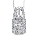LUXURIANT DIAMOND - Lab Grown Diamant SI-GH Schmuckset ca. 50 cm 925 Silber Rhodiniert ca. 1.01 ct