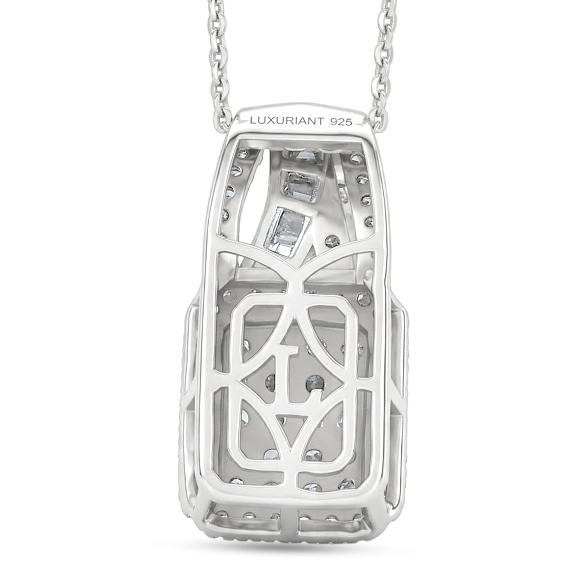 LUXURIANT DIAMOND - Lab Grown Diamant SI-GH Schmuckset ca. 50 cm 925 Silber Rhodiniert ca. 1.01 ct
