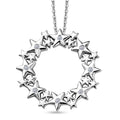LUXURIANT DIAMOND - Lab Grown Diamant SI-GH Schmuckset ca. 50 cm 925 Silber Rhodiniert ca. 0.06 ct