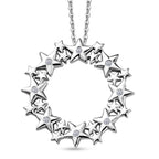 LUXURIANT DIAMOND - Lab Grown Diamant SI-GH Schmuckset ca. 50 cm 925 Silber Rhodiniert ca. 0.06 ct