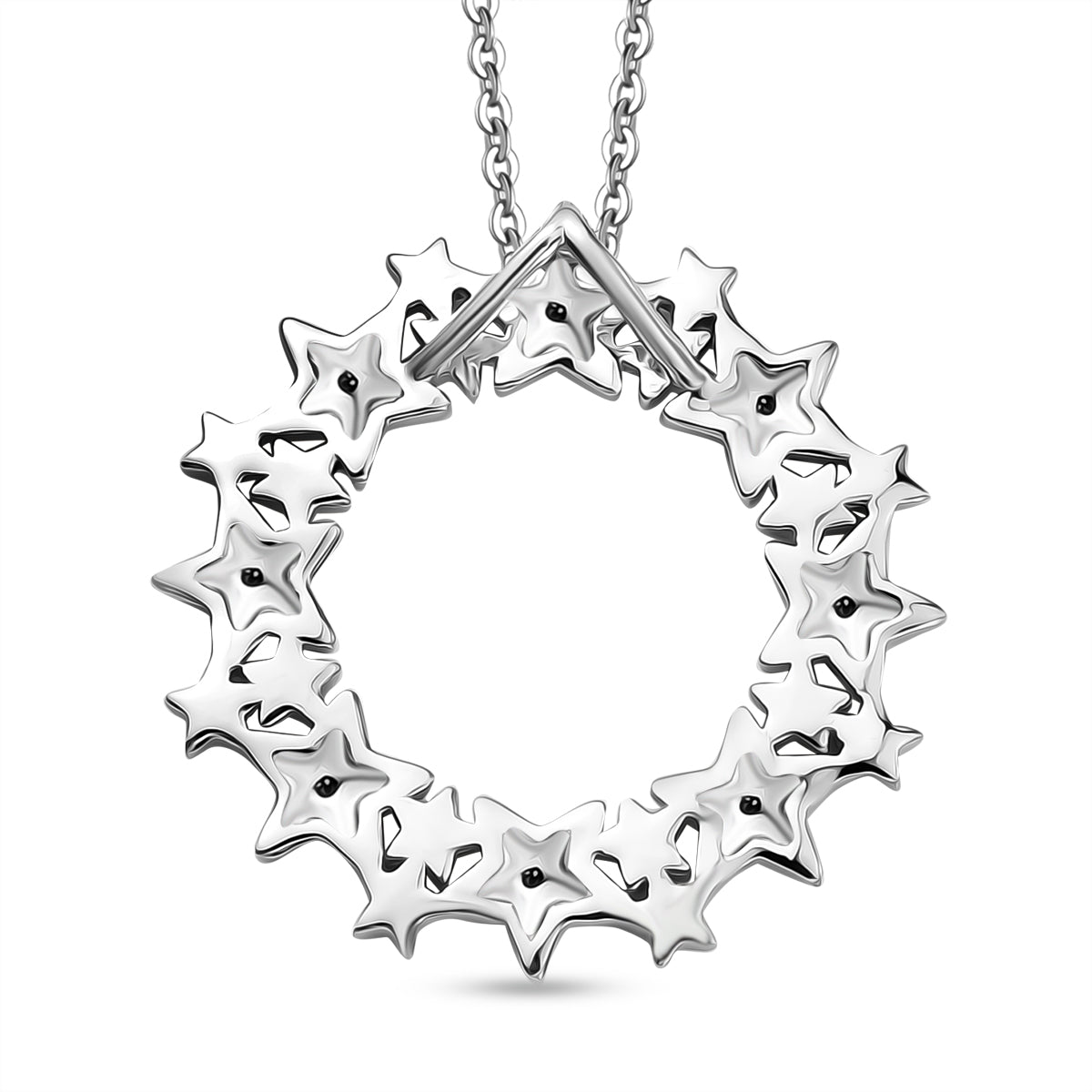 LUXURIANT DIAMOND - Lab Grown Diamant SI-GH Schmuckset ca. 50 cm 925 Silber Rhodiniert ca. 0.06 ct