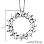LUXURIANT DIAMOND - Lab Grown Diamant SI-GH Schmuckset ca. 50 cm 925 Silber Rhodiniert ca. 0.06 ct