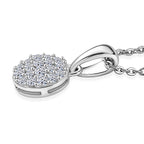 LUXURIANT DIAMOND - Lab Grown Diamant SI-GH Schmuckset ca. 50 cm 925 Silber Rhodiniert ca. 0.15 ct