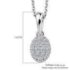 LUXURIANT DIAMOND - Lab Grown Diamant SI-GH Schmuckset ca. 50 cm 925 Silber Rhodiniert ca. 0.15 ct