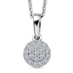 LUXURIANT DIAMOND - Lab Grown Diamant SI-GH Schmuckset ca. 50 cm 925 Silber Rhodiniert ca. 0.15 ct