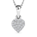 LUXURIANT DIAMOND - Lab Grown Diamant SI-GH Schmuckset ca. 50 cm 925 Silber Rhodiniert ca. 0.15 ct