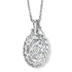 EVER TRUE Himmelblauer Topas, Weißer Zirkon Schmuckset ca. 50 cm ca. 5.79 ct