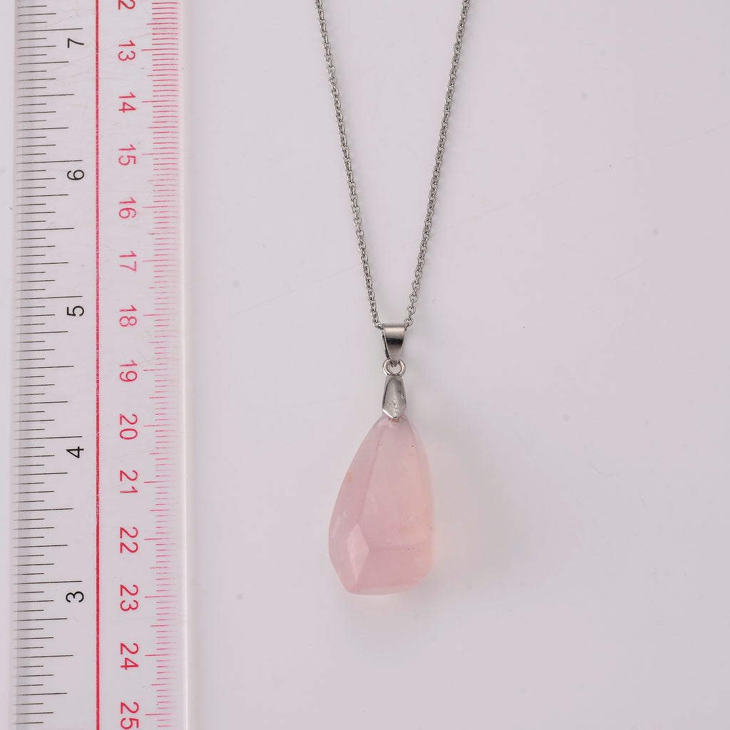 Rosenquarz Schmuckset ca. 50 cm ca. 50.00 ct