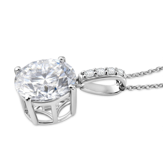 D'Joy Moissanit Schmuckset ca. 50 cm 925 Silber Rhodiniert ca. 4.97 ct