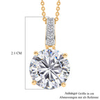 D'Joy Moissanit Schmuckset ca. 50 cm 925 Silber 750 Gelbgold vermeil ca. 5.02 ct