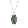 D'Joy Grüner Diamant Schmuckset ca. 50 cm 925 Silber Rhodiniert ca. 0,99 ct.