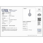 LUXURIANT DIAMOND - Lab Grown Diamant SI-GH Schmuckset ca. 50 cm 925 Silber Rhodiniert ca. 1,07 ct.