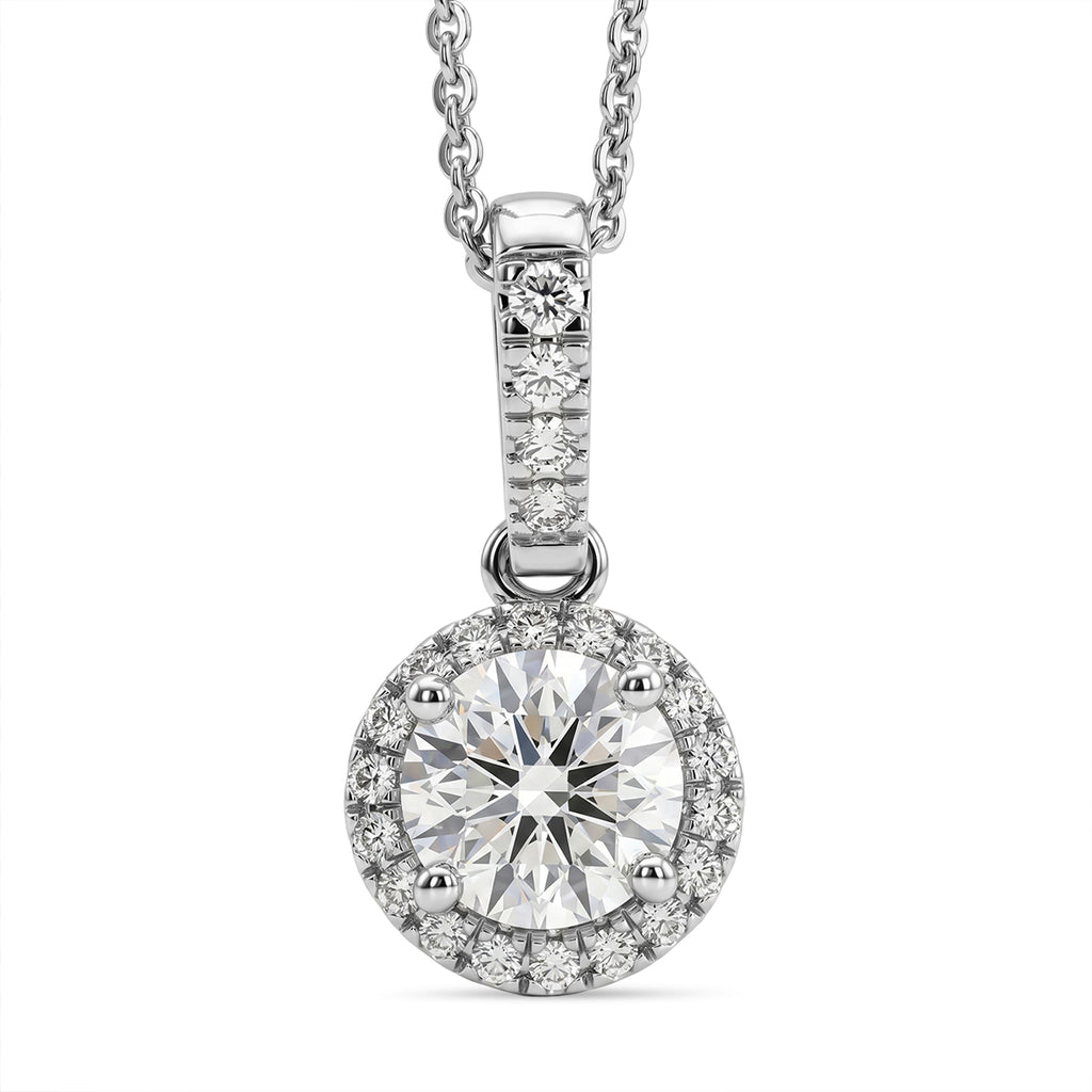 LUXURIANT DIAMOND - Lab Grown Diamant SI-GH Schmuckset ca. 50 cm 925 Silber Rhodiniert ca. 1,07 ct.