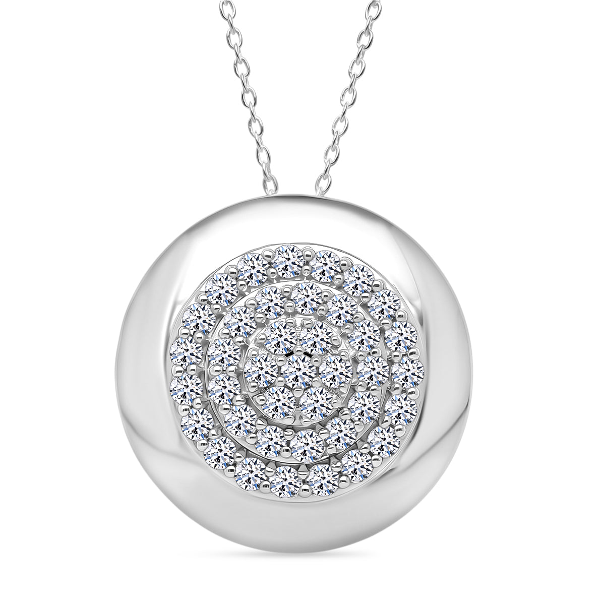 LUXURIANT DIAMOND - Lab Grown Diamant SI-GH SGL zertifiziert Schmuckset ca. 50 cm 925 Silber Rhodiniert ca. 1,00 ct.