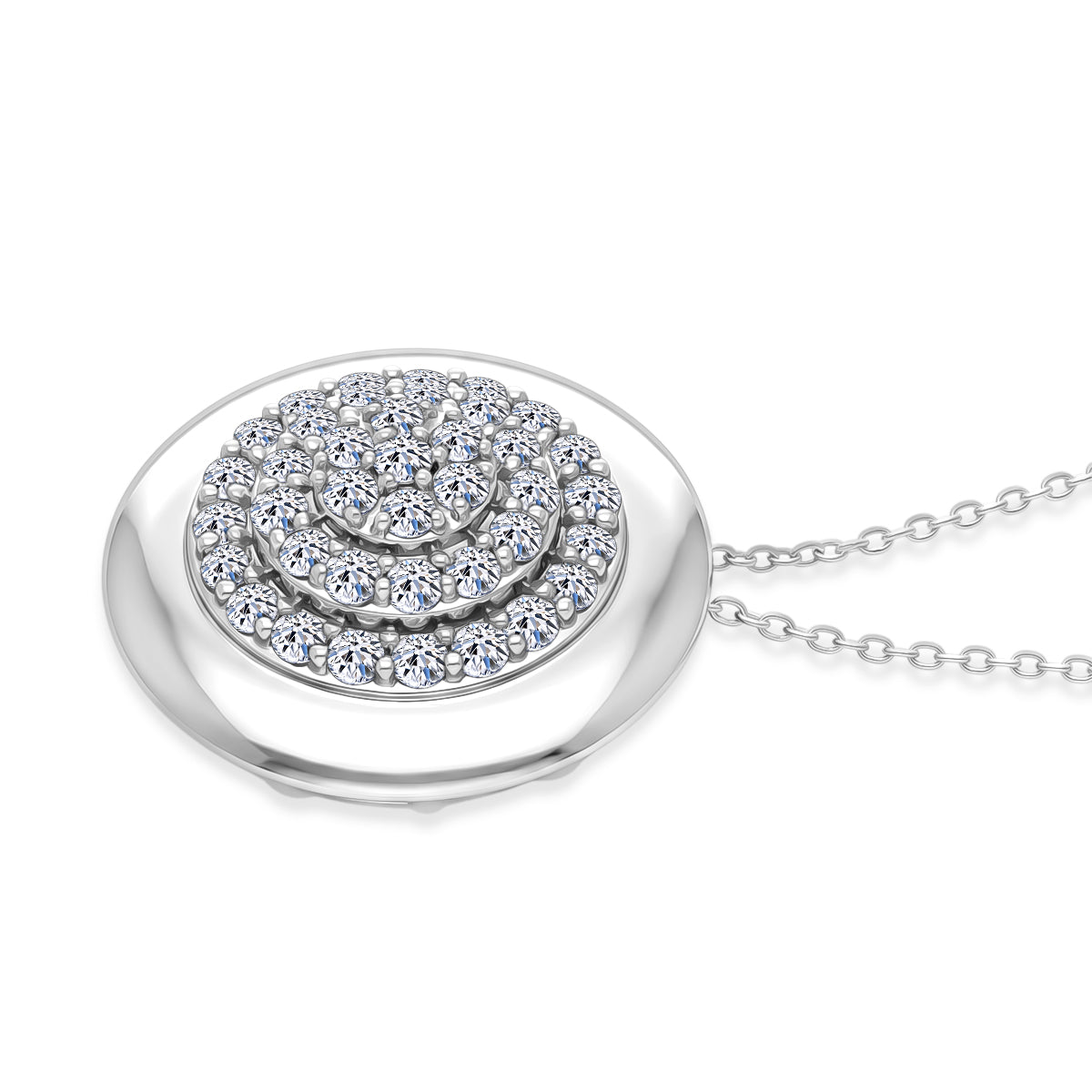 LUXURIANT DIAMOND - Lab Grown Diamant SI-GH SGL zertifiziert Schmuckset ca. 50 cm 925 Silber Rhodiniert ca. 1,00 ct.