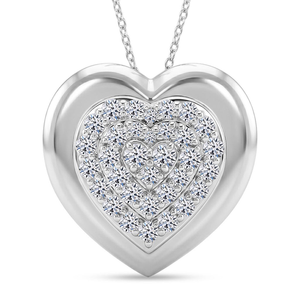 LUXURIANT DIAMOND - Lab Grown Diamant SI-GH SGL zertifiziert Schmuckset ca. 50 cm 925 Silber Rhodiniert ca. 1,00 ct.