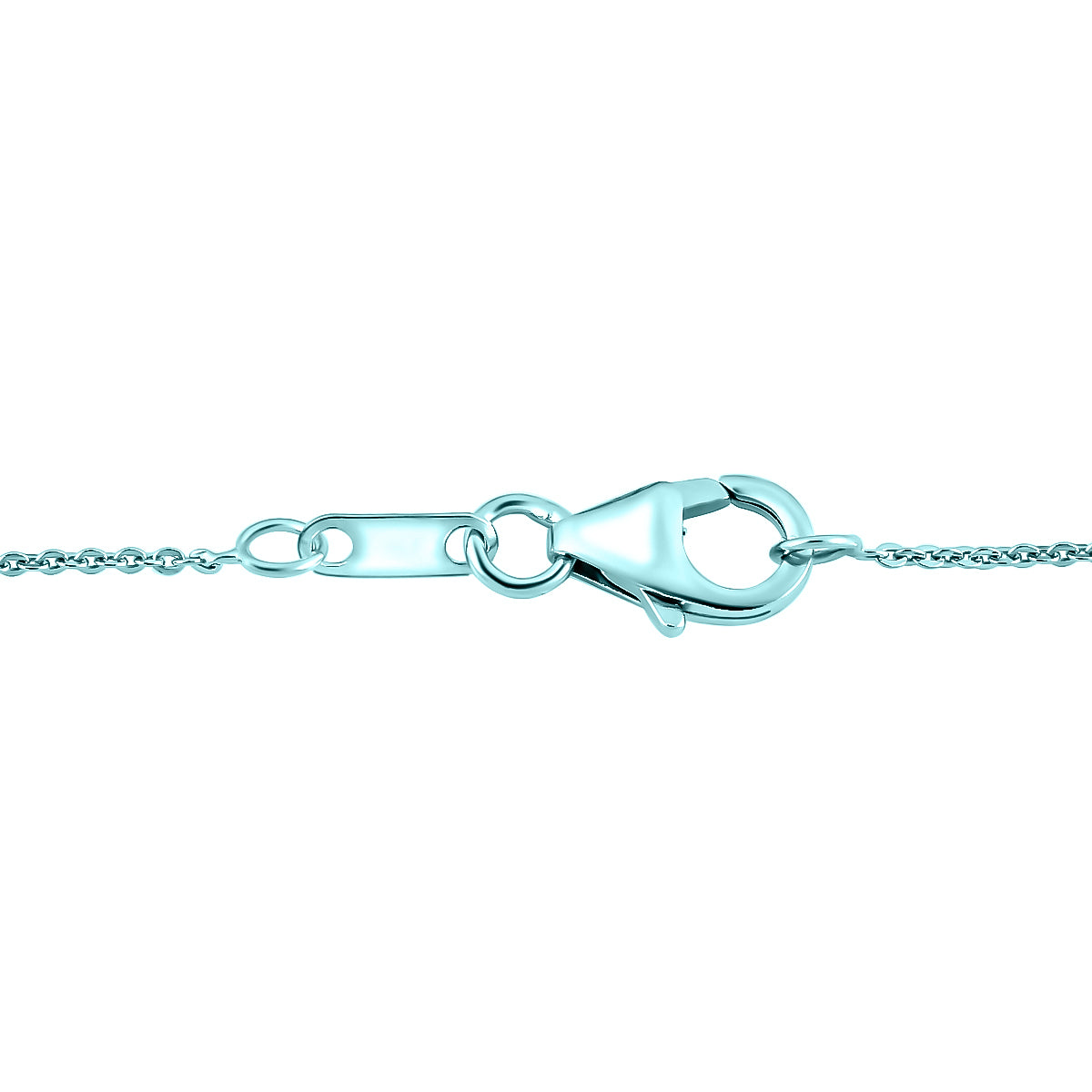 D'Joy Larimar Anhänger mit Kette, ca. 50 cm 925 Silber Ion Blau Beschichtung ca. 6.96 ct