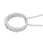 LUXURIANT DIAMOND - Lab Grown Diamant SI-GH SGL zertifiziert Schmuckset ca. 50 cm 925 Silber Rhodiniert ca. 1.00 ct