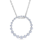 LUXURIANT DIAMOND - Lab Grown Diamant SI-GH SGL zertifiziert Schmuckset ca. 50 cm 925 Silber Rhodiniert ca. 1.00 ct