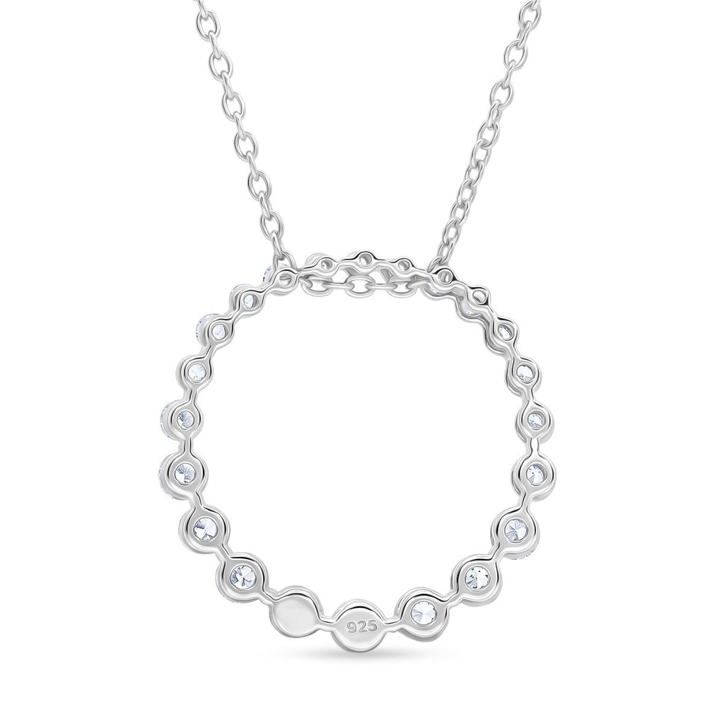 LUXURIANT DIAMOND - Lab Grown Diamant SI-GH SGL zertifiziert Schmuckset ca. 50 cm 925 Silber Rhodiniert ca. 1.00 ct