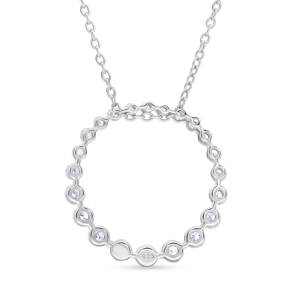 LUXURIANT DIAMOND - Lab Grown Diamant SI-GH SGL zertifiziert Schmuckset ca. 50 cm 925 Silber Rhodiniert ca. 1.00 ct