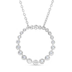 LUXURIANT DIAMOND - Lab Grown Diamant SI-GH SGL zertifiziert Schmuckset ca. 50 cm 925 Silber Rhodiniert ca. 1.00 ct