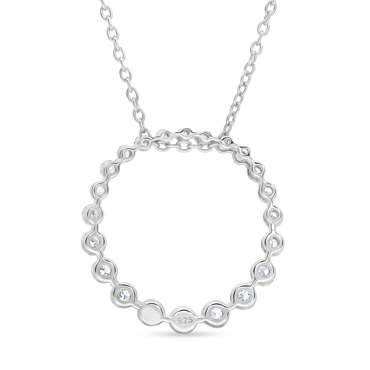 LUXURIANT DIAMOND - Lab Grown Diamant SI-GH SGL zertifiziert Schmuckset ca. 50 cm 925 Silber Rhodiniert ca. 1.00 ct