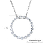 LUXURIANT DIAMOND - Lab Grown Diamant SI-GH SGL zertifiziert Schmuckset ca. 50 cm 925 Silber Rhodiniert ca. 1.00 ct