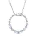 LUXURIANT SGL zertifizierter SI-GH Labor Diamant Anhänger mit 50cm Kette, 925 Silber rhodiniert - 1 ct.