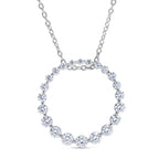 LUXURIANT DIAMOND - Lab Grown Diamant SI-GH SGL zertifiziert Schmuckset ca. 50 cm 925 Silber Rhodiniert ca. 1.00 ct