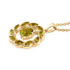 EVER TRUE AA Natürlicher Peridot Anhänger mit Kette, ca. 50 cm ca. 2.78 ct