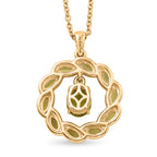 EVER TRUE AA Natürlicher Peridot Anhänger mit Kette, ca. 50 cm ca. 2.78 ct