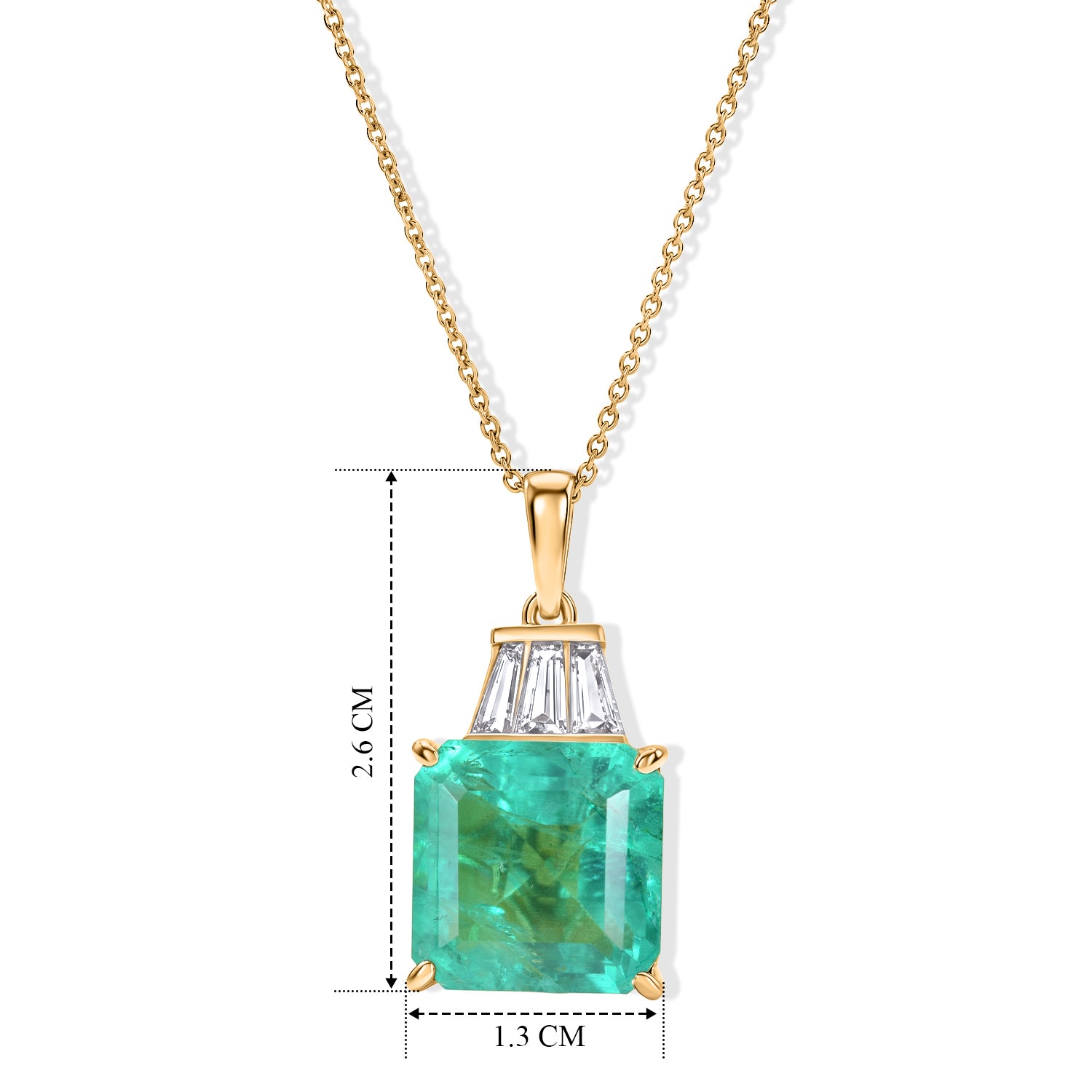 D'Joy Smaragd-Quarz Triplette, Weißer Topas Schmuckset ca. 50 cm 925 Silber 750 Gelbgold vermeil ca. 9.21 ct