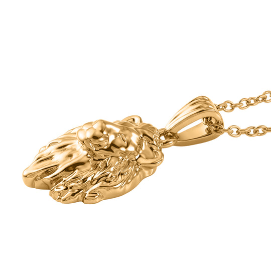 EVER TRUE Bronzella Kollektion-Reine Bronze 750 Vergoldet und Edelstahl 750 Vergoldet Anhänger mit Kette, ca. 50 cm ca. 7,40g