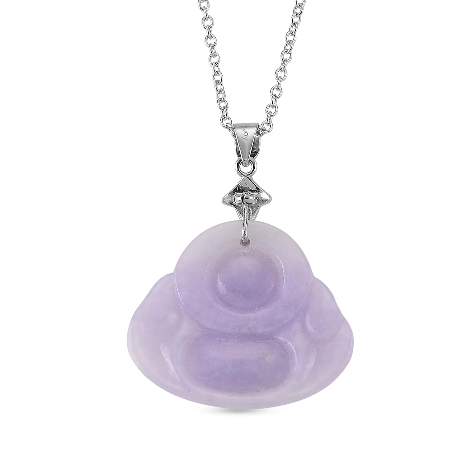 D'Joy AAAA Jade Anhänger mit Kette, ca. 50 cm 925 Silber Rhodiniert ca. 20,00 ct.