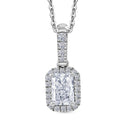 LUXURIANT SGL zertifizierter SI-GH Labor Diamant Anhänger mit 50cm Kette - 1 ct.
