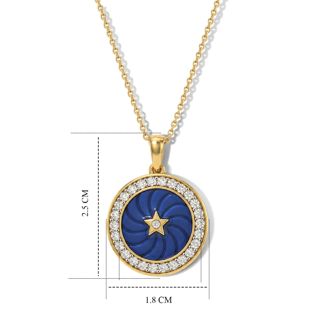 LUXURIANT DIAMOND - Lab Grown Diamant SI-GH Schmuckset ca. 50 cm 925 Silber 750 Gelbgold vermeil ca. 0,51 ct.