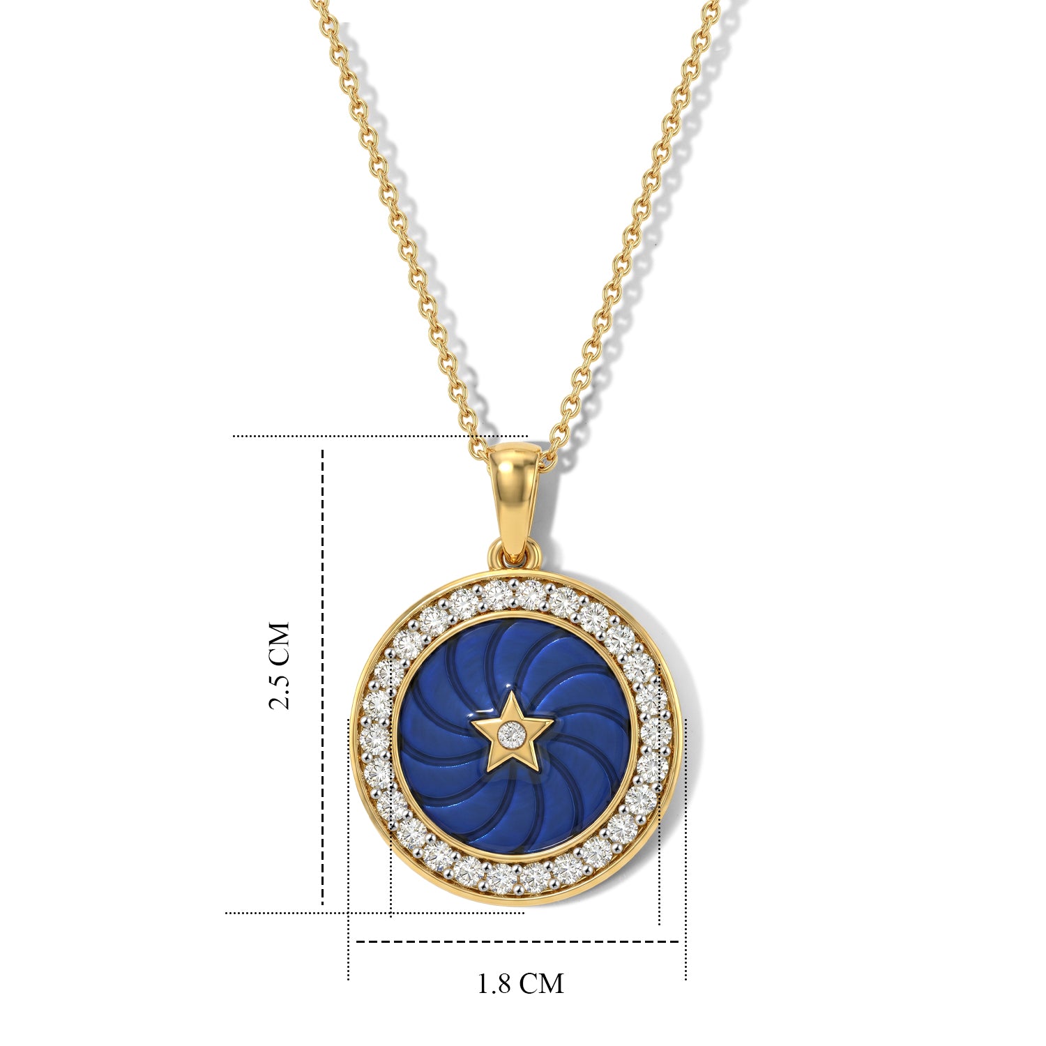 LUXURIANT DIAMOND - Lab Grown Diamant SI-GH Schmuckset ca. 50 cm 925 Silber 750 Gelbgold vermeil ca. 0,51 ct.