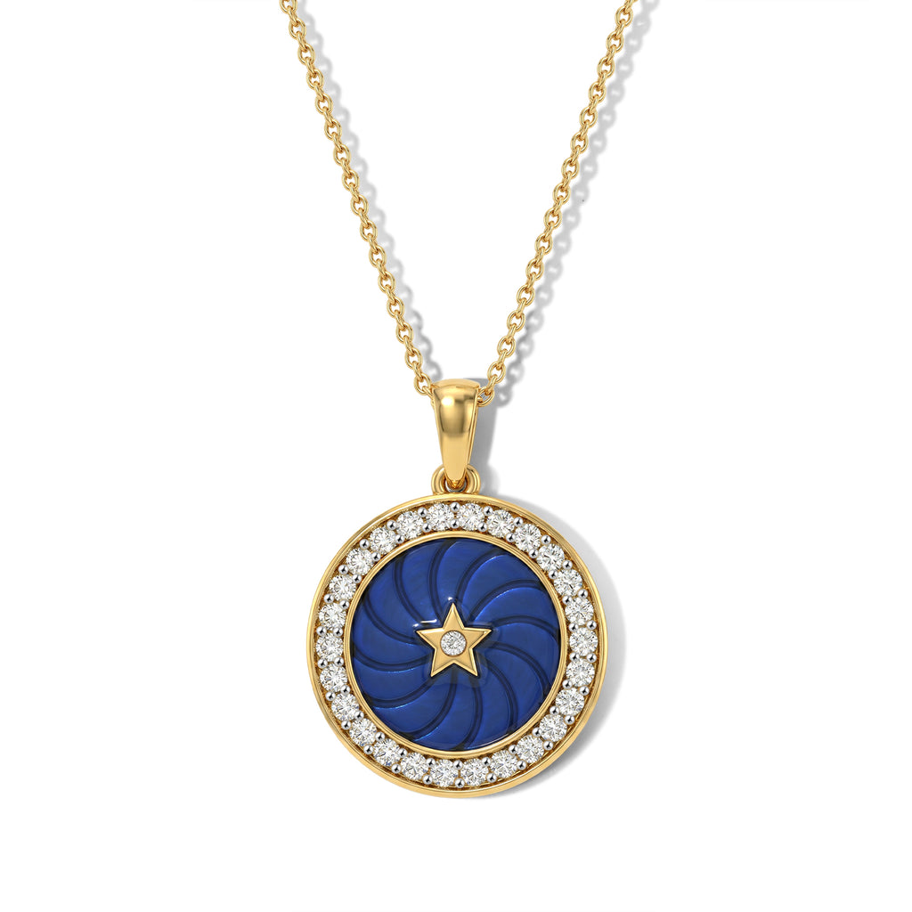 LUXURIANT DIAMOND - Lab Grown Diamant SI-GH Schmuckset ca. 50 cm 925 Silber 750 Gelbgold vermeil ca. 0,51 ct.