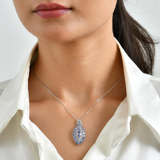 D'Joy Afrikanischer Rubin (Fissure gefüllt) Schmuckset ca. 50 cm 925 Silber Rhodiniert ca. 4.99 ct