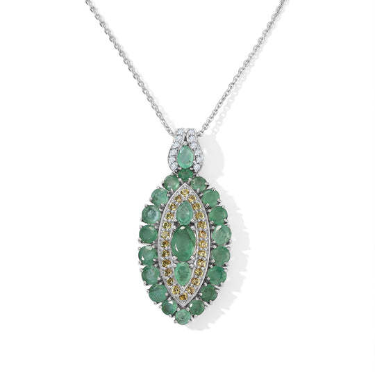 D'Joy Afrikanischer Rubin (Fissure gefüllt) Schmuckset ca. 50 cm 925 Silber Rhodiniert ca. 4.99 ct